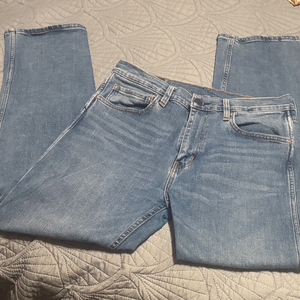 Classic Light Blue Straight Men's Jeans